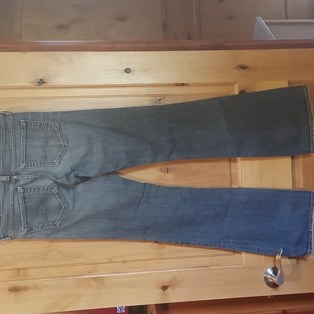 🚒Red Engine bootcut blue jeans 28 - Picture 3 of 10